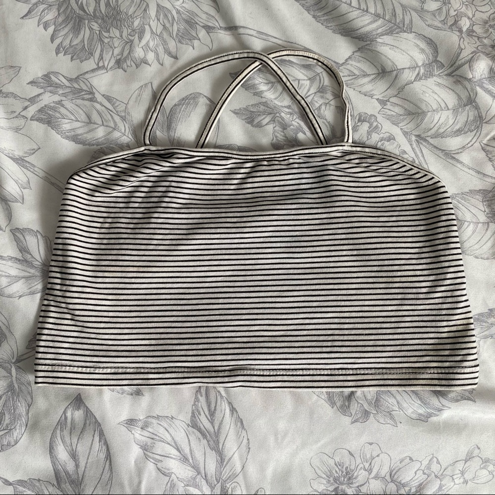 AE striped crop top